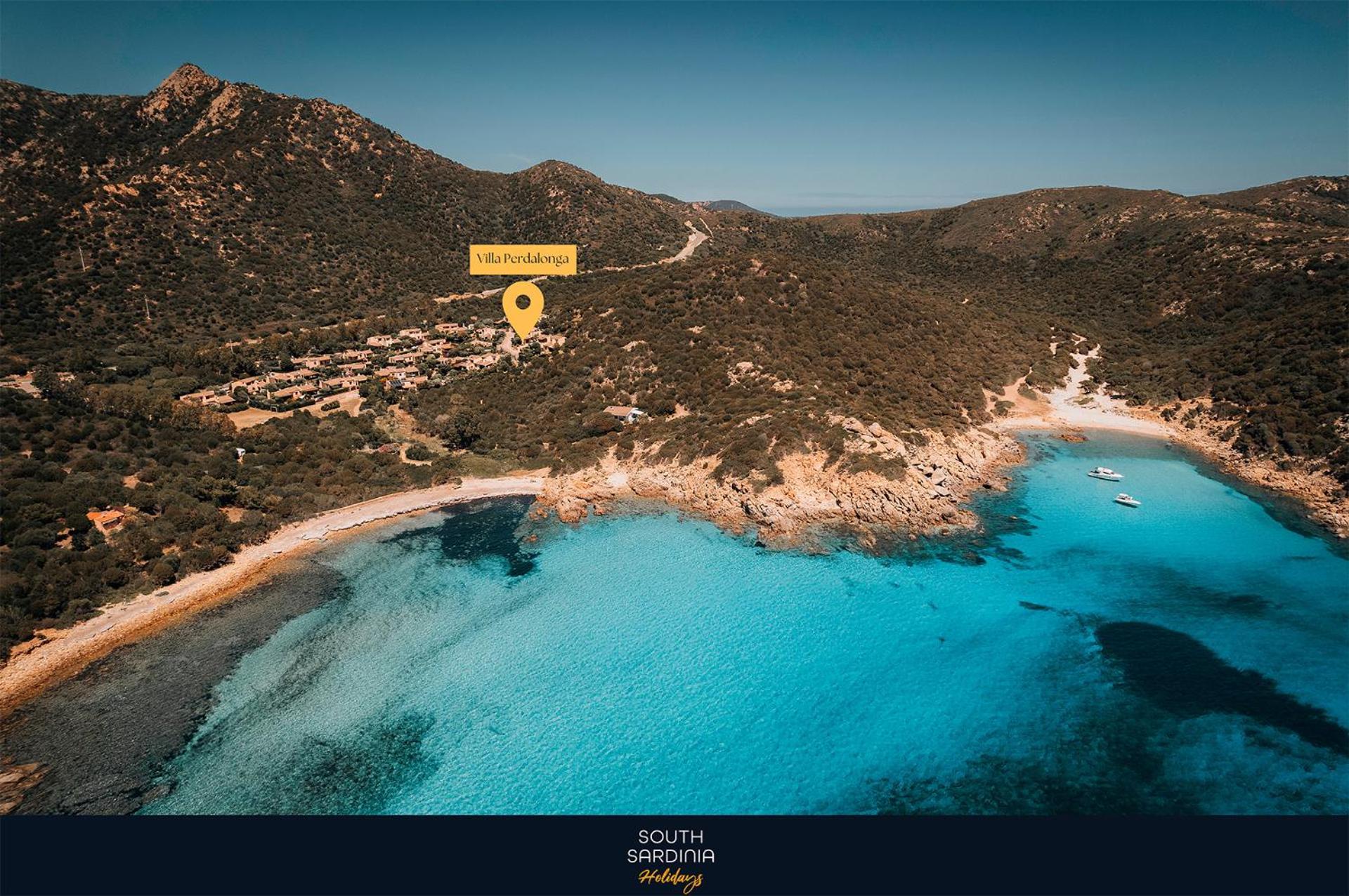 Villa Perdalonga, Vista Mare Sea View Tuerredda Teulada Eksteriør billede